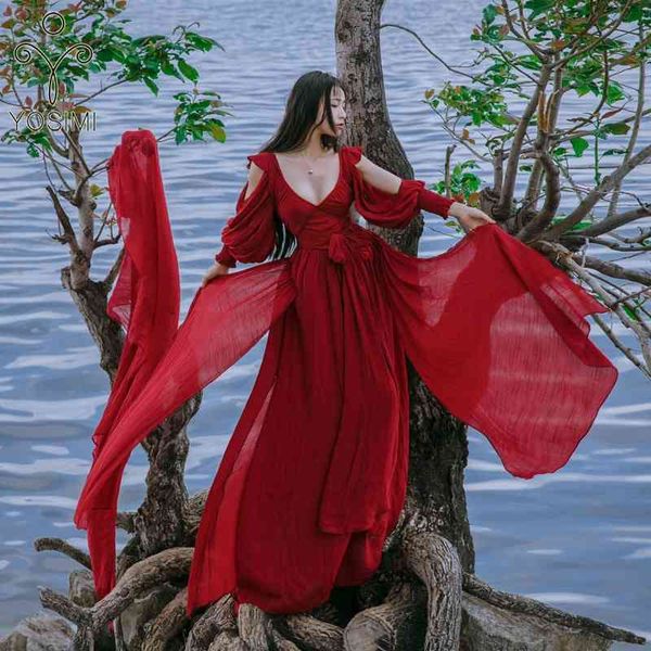 yosimi cotton and linen vintage long women dress spring evening party night red v-neck lantern sleeve vestidos 210604, Black;gray
yosimi cotton and linen vintage long women dress spring evening party night red v-neck lantern sleeve vestidos 210604, Black;gray
