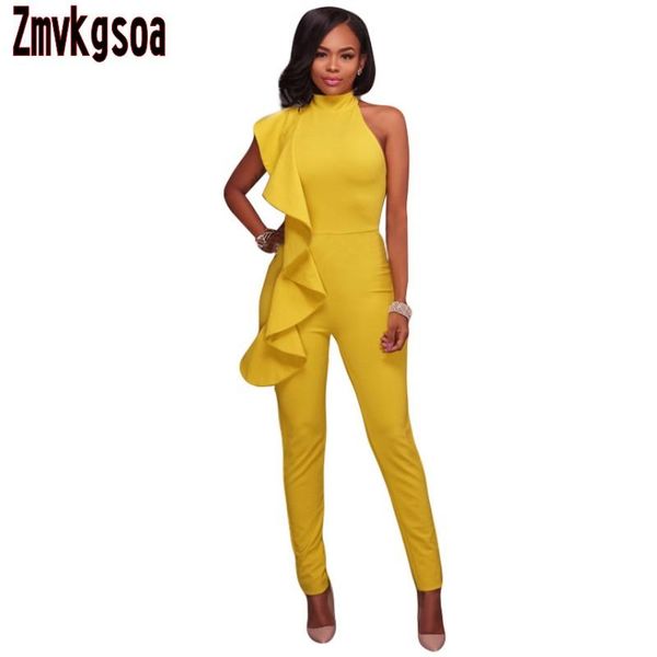 women's jumpsuits & rompers zmvkgsoa 2021 women ruffle jumpsuit sleeveless long pants elegant party macacao feminino overalls v036, Black;white
women's jumpsuits & rompers zmvkgsoa 2021 women ruffle jumpsuit sleeveless long pants elegant party macacao feminino overalls v036, Black;white