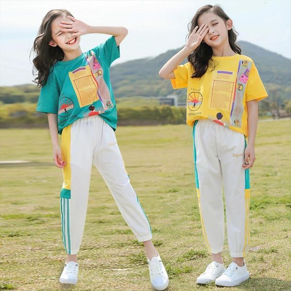 girls clothes summer short sleeve shirts long pants baby kids sport children set tracksuit teen 4 6 8 10 12, White
girls clothes summer short sleeve shirts long pants baby kids sport children set tracksuit teen 4 6 8 10 12, White
