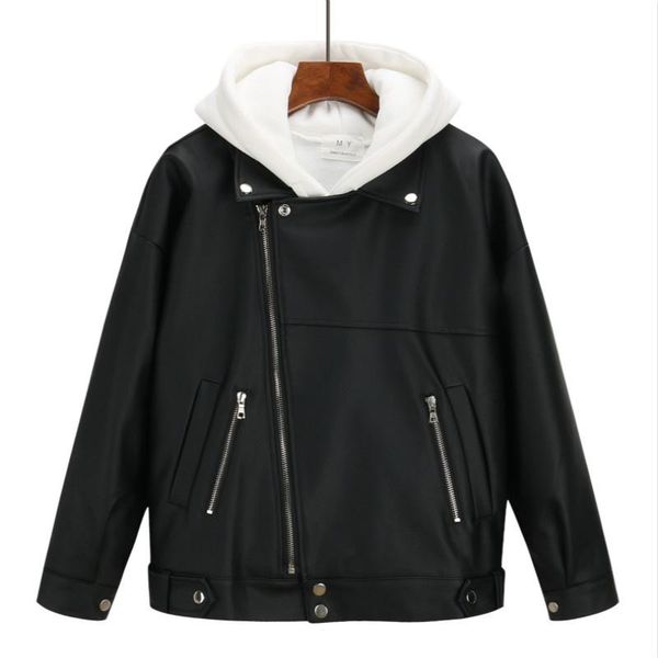 women's leather & faux womens pu zipper jackets england punk black cotton warm turn-down collar plus size loose female short coats
women's leather & faux womens pu zipper jackets england punk black cotton warm turn-down collar plus size loose female short coats