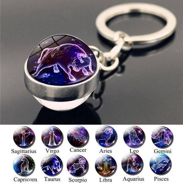 keychains 12 constellation keychain glass ball pendant zodiac key chain holder men women birthday gift chains, Silver
keychains 12 constellation keychain glass ball pendant zodiac key chain holder men women birthday gift chains, Silver
