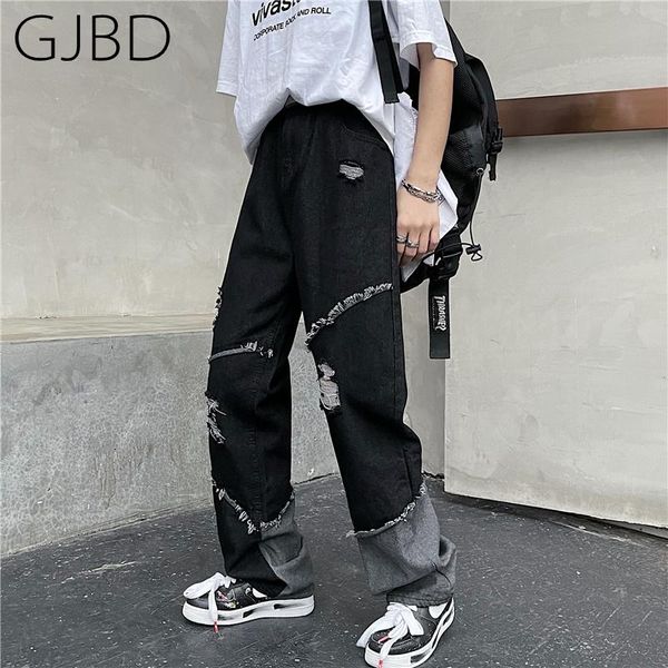 women's jeans ripped 2021 vintage splicing sense of design streetwear y2k middle waist pants baggy casual straight denim trouser, Blue
women's jeans ripped 2021 vintage splicing sense of design streetwear y2k middle waist pants baggy casual straight denim trouser, Blue