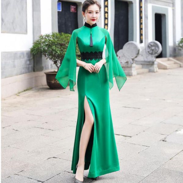 ethnic clothing lace floral large size cheongsam shawl female chinese dresses green vintage tassel qipao formal party vestidos de festa, Red
ethnic clothing lace floral large size cheongsam shawl female chinese dresses green vintage tassel qipao formal party vestidos de festa, Red