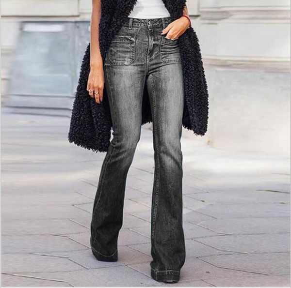 women's pants & capris 2021 summer high waist jeans flare skinny wash denim wide leg for women trousers plus size bell bottom joggers, Black;white
women's pants & capris 2021 summer high waist jeans flare skinny wash denim wide leg for women trousers plus size bell bottom joggers, Black;white
