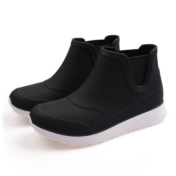 boots rain women waterproof water shoes ankle pvc rainboots female fashion solid fishing slip on winter, Black
boots rain women waterproof water shoes ankle pvc rainboots female fashion solid fishing slip on winter, Black