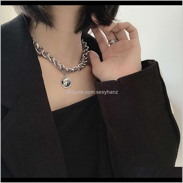pendant necklaces & jewelry drop delivery 2021 pendants cool girl thick necklace east gate of korea same queen coin head double chain eunbp, Silver
pendant necklaces & jewelry drop delivery 2021 pendants cool girl thick necklace east gate of korea same queen coin head double chain eunbp, Silver
