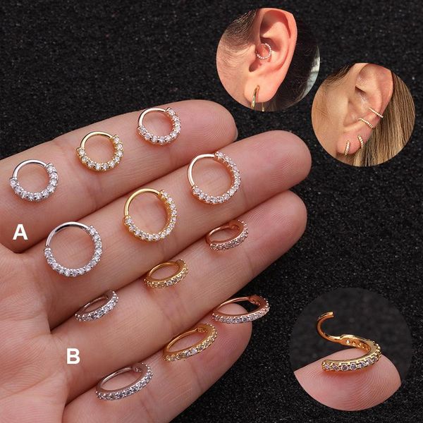 hoop & huggie stainless steel 1pc 6/8/10mm cz cartilage earrings nose for women daith snug rook tragus ring ear piercing jewelry, Golden;silver
hoop & huggie stainless steel 1pc 6/8/10mm cz cartilage earrings nose for women daith snug rook tragus ring ear piercing jewelry, Golden;silver