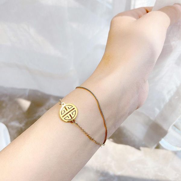 charm bracelets elegant lucky double layer blessing card bracelet female ins special-interest design simple girlfriends gifts for classmates, Golden;silver
charm bracelets elegant lucky double layer blessing card bracelet female ins special-interest design simple girlfriends gifts for classmates, Golden;silver