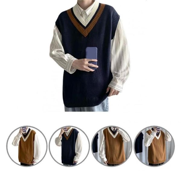 men's vests fabulous leisure autumn sweater vest stretch anti-pilling, Black;white
men's vests fabulous leisure autumn sweater vest stretch anti-pilling, Black;white