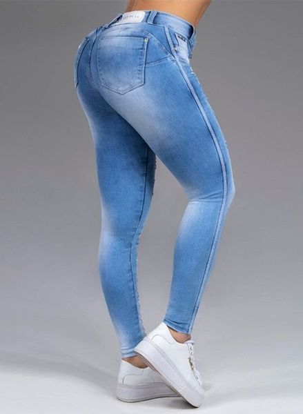 ripped women fashion high waisted bottoms skinny slim fit washed denim pants streetwear female trousers jeans, Blue
ripped women fashion high waisted bottoms skinny slim fit washed denim pants streetwear female trousers jeans, Blue