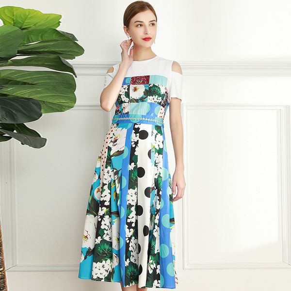 two piece dress spring fashion summer dress runway woman clothes off shoulder printing robe femme midi vacation bcpv, White
two piece dress spring fashion summer dress runway woman clothes off shoulder printing robe femme midi vacation bcpv, White