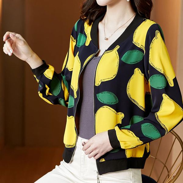 women thin print baseball jackets long sleeve satin cardigan female spring fashion plus size 4xl outwear sunscreen clothes women's, Black;brown
women thin print baseball jackets long sleeve satin cardigan female spring fashion plus size 4xl outwear sunscreen clothes women's, Black;brown