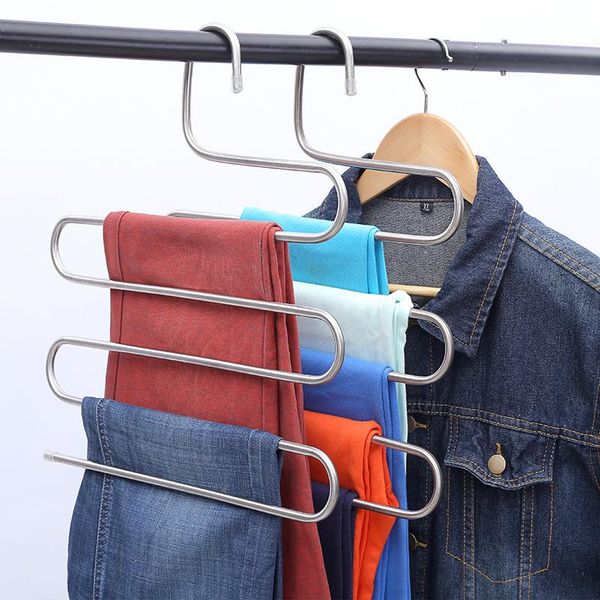 laundry bags magic stainless steel trousers hanger multifunction pants closet belt holder rack s-type 5 layers saving space
laundry bags magic stainless steel trousers hanger multifunction pants closet belt holder rack s-type 5 layers saving space