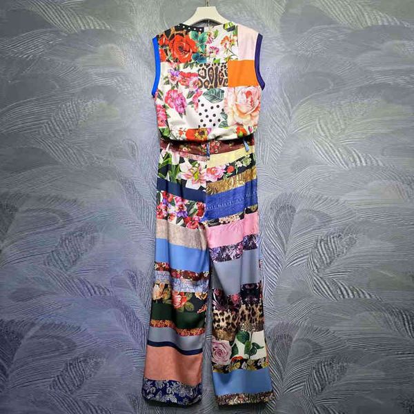 pants seqinyy suit spring fashion design feminine vest down pants long vintage flowers print dot casual, White
pants seqinyy suit spring fashion design feminine vest down pants long vintage flowers print dot casual, White