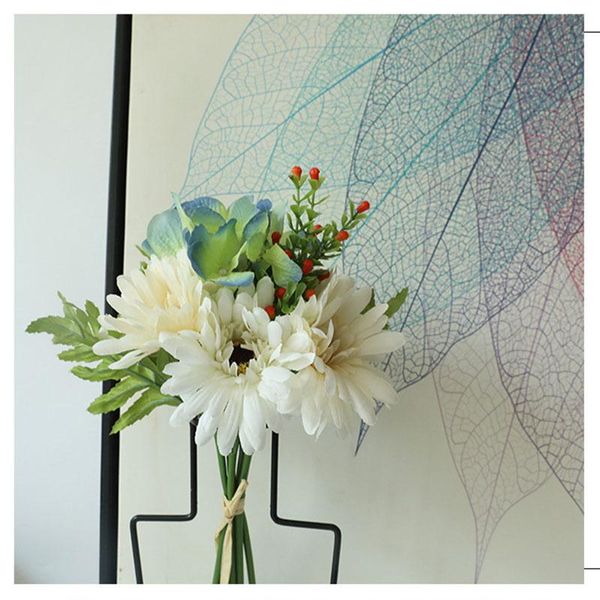 decorative flowers & wreaths 1 bouquet artificial gerbera hydrangea flower silk fake for living room home garden wedding decoration 
decorative flowers & wreaths 1 bouquet artificial gerbera hydrangea flower silk fake for living room home garden wedding decoration
