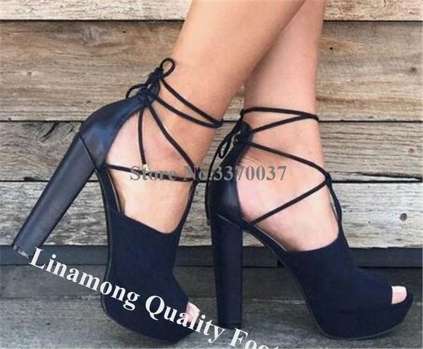 dress shoes linamong vogue peep toe suede leather high platform chunky heel pumps black brown lace-up thick heels formal
dress shoes linamong vogue peep toe suede leather high platform chunky heel pumps black brown lace-up thick heels formal