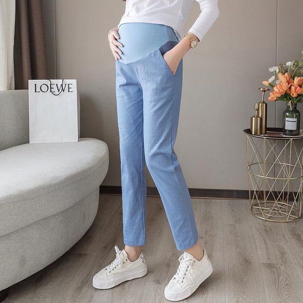 1809# spring thin cotton linen maternity pants casual belly clothes for pregnant women 9/10 length pregnancy trousers bottoms, White
1809# spring thin cotton linen maternity pants casual belly clothes for pregnant women 9/10 length pregnancy trousers bottoms, White