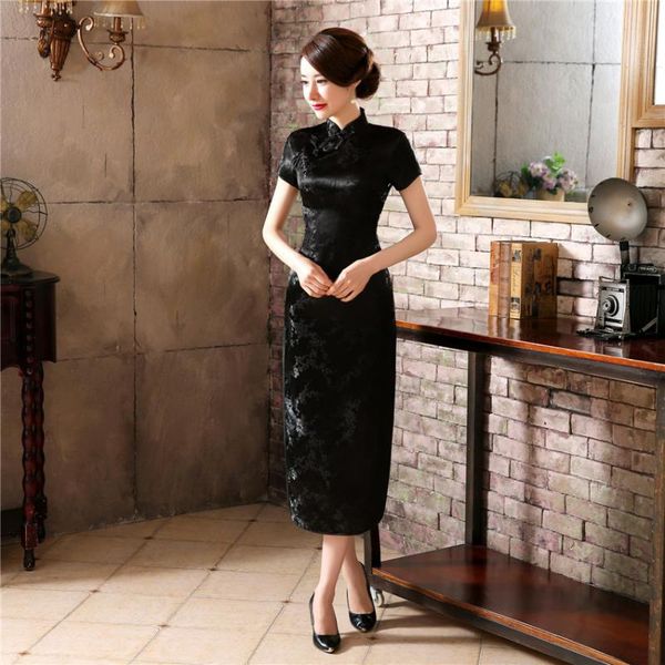 ethnic clothing chinese tradition women qiapo long cheongsam short sleeve qipao classic oversize 4xl 5xl 6xl vestidos black evening gow, Red
ethnic clothing chinese tradition women qiapo long cheongsam short sleeve qipao classic oversize 4xl 5xl 6xl vestidos black evening gow, Red