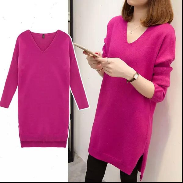 plus size 3xl fashion women dresses pullover sweater autumn winter loose v neck knitted long solid female, Black;gray
plus size 3xl fashion women dresses pullover sweater autumn winter loose v neck knitted long solid female, Black;gray