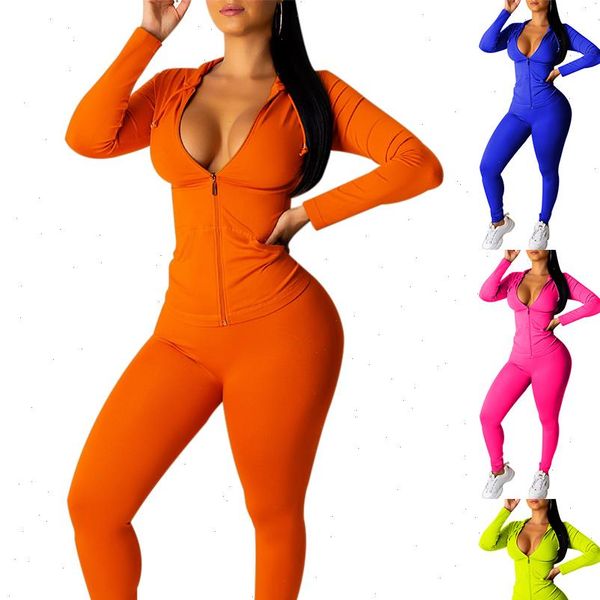 autumn two womens tracksuits piece set women long sleeve hooded zipper pocket sporty jackets leggings matching sets workout stretchy outfits, Gray
autumn two womens tracksuits piece set women long sleeve hooded zipper pocket sporty jackets leggings matching sets workout stretchy outfits, Gray