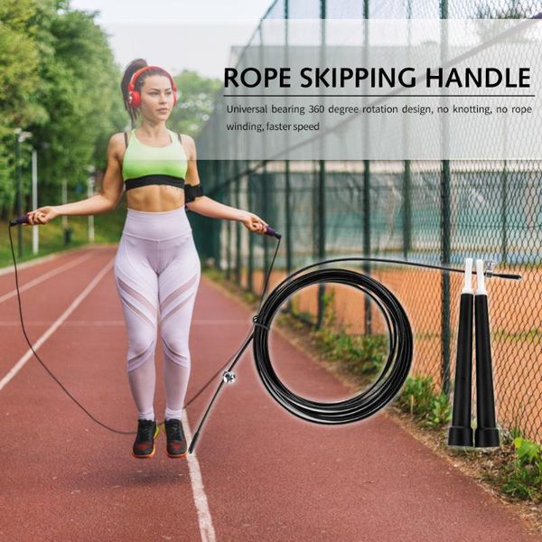 handle jump rope 3m adjustable steel skipping ropes boxing sporting exercise for outdoor accessories
handle jump rope 3m adjustable steel skipping ropes boxing sporting exercise for outdoor accessories