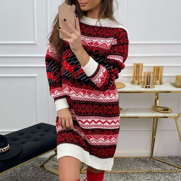 casual dresses women's dress fashion christmas knit print long sleeve o neck sweater mini women party night sexy, Black;gray
casual dresses women's dress fashion christmas knit print long sleeve o neck sweater mini women party night sexy, Black;gray