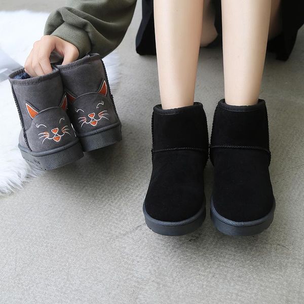 boots plus size 35-43 2021 ankle snow women winter fashion cat face shoes woman flat heels female suoer warm casual boot, Black
boots plus size 35-43 2021 ankle snow women winter fashion cat face shoes woman flat heels female suoer warm casual boot, Black