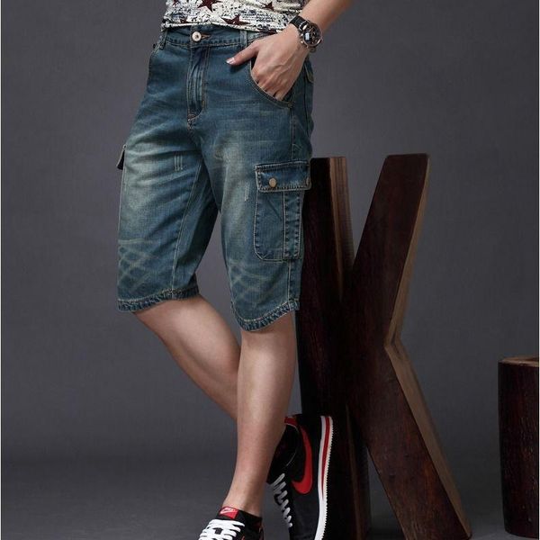 men's jeans summer thin capri shorts american loose straight multi bag slim casual pants overalls, Blue
men's jeans summer thin capri shorts american loose straight multi bag slim casual pants overalls, Blue