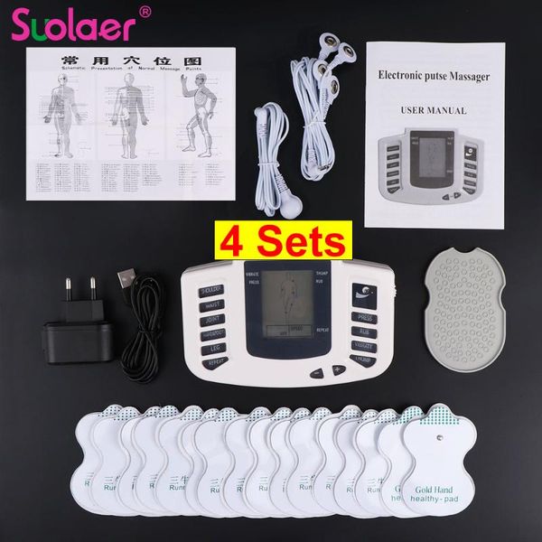 body electrical muscle stimulator tens acupuncture slimming massager 16 pads digital therapy for back neck health care electric massagers
body electrical muscle stimulator tens acupuncture slimming massager 16 pads digital therapy for back neck health care electric massagers
