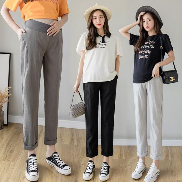 maternity bottoms 845# pants summer casual low waist loose comfy belly support elastic trousers, White
maternity bottoms 845# pants summer casual low waist loose comfy belly support elastic trousers, White