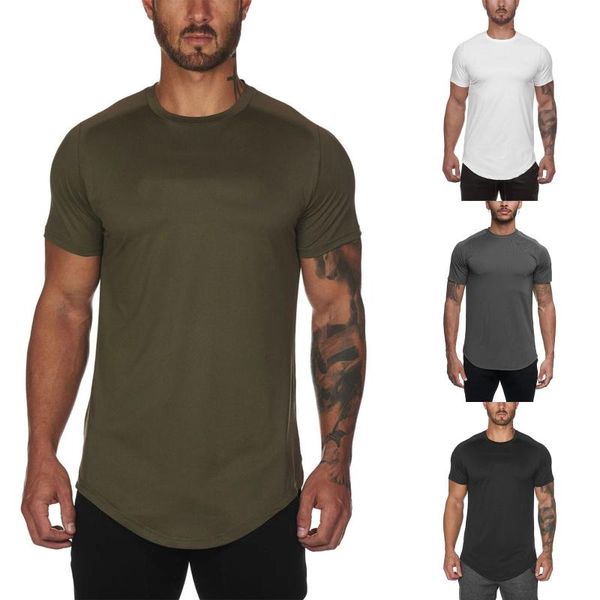 men's t-shirts men casual style solid color t-shirt summer short sleeve round neck wild shirt breathable fitness sportswear clothes, White;black
men's t-shirts men casual style solid color t-shirt summer short sleeve round neck wild shirt breathable fitness sportswear clothes, White;black