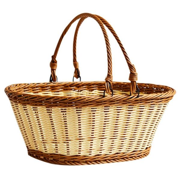 storage baskets pastoral style environmental protection simulation rattan picnic basket outdoor portable fruit grocery
storage baskets pastoral style environmental protection simulation rattan picnic basket outdoor portable fruit grocery