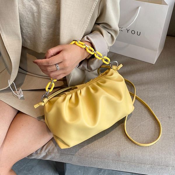 evening bags designer women folds shoulder bag 2021 elegant solid color female travel handbags yellow green white pu leather flap totes
evening bags designer women folds shoulder bag 2021 elegant solid color female travel handbags yellow green white pu leather flap totes