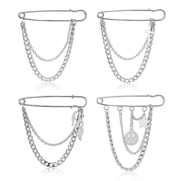 70% off luxury jewelry ins harajuku cool breeze chain pin hip hop cross smiling face flame brooch accessories, Silver
70% off luxury jewelry ins harajuku cool breeze chain pin hip hop cross smiling face flame brooch accessories, Silver