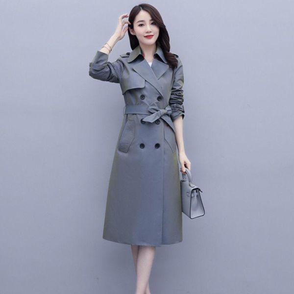 women's trench coats coat spring autumn korean mid-leng style classic fashion double-breasted gradient slim windbreaker outerwear, Tan;black
women's trench coats coat spring autumn korean mid-leng style classic fashion double-breasted gradient slim windbreaker outerwear, Tan;black