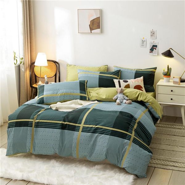 bedding sets picnic stripe plaid teal yellow green double couple full bed clothes linen quilt duvet cover 150*200 set bedroom
bedding sets picnic stripe plaid teal yellow green double couple full bed clothes linen quilt duvet cover 150*200 set bedroom