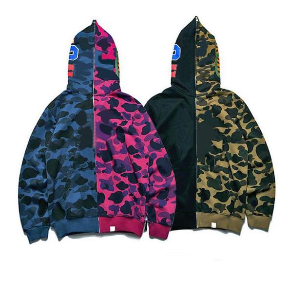 fashion men's hoodies with shark mouth printed tide hoodie autumn designer stitching mens women sweatshirts cardigan sweater coat s-2xl, Black
fashion men's hoodies with shark mouth printed tide hoodie autumn designer stitching mens women sweatshirts cardigan sweater coat s-2xl, Black