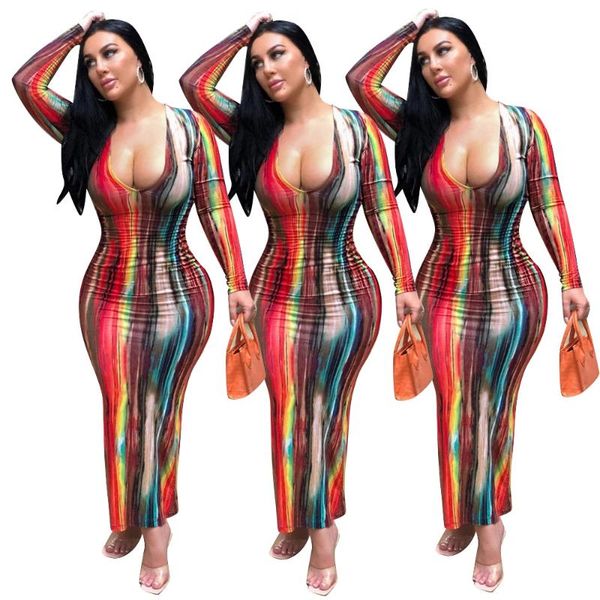 casual dresses autumn 2021 l-3xl 4xl women's plus size long sleeve colorful tie dyed bodycon dress robe femme, Black;gray
casual dresses autumn 2021 l-3xl 4xl women's plus size long sleeve colorful tie dyed bodycon dress robe femme, Black;gray