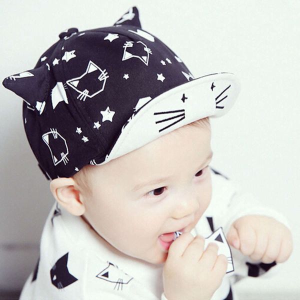 printed horn baby soft brim children baseball cap sun hat, Yellow 
printed horn baby soft brim children baseball cap sun hat, Yellow