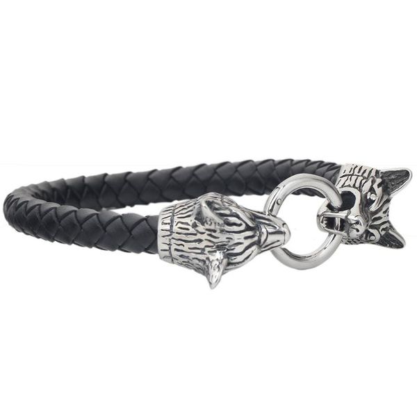 tennis genuine leather men's jewelry bracelet & bangle with stainless steel wolf charm for men, Golden;silver
tennis genuine leather men's jewelry bracelet & bangle with stainless steel wolf charm for men, Golden;silver