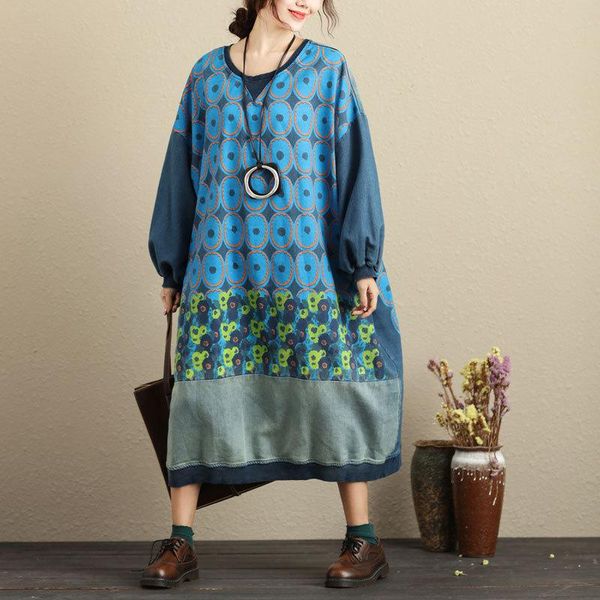casual dresses women autumn fashion geometric printing loose large size sweatshirt dress retro art bat sleeve robe, Black;gray
casual dresses women autumn fashion geometric printing loose large size sweatshirt dress retro art bat sleeve robe, Black;gray