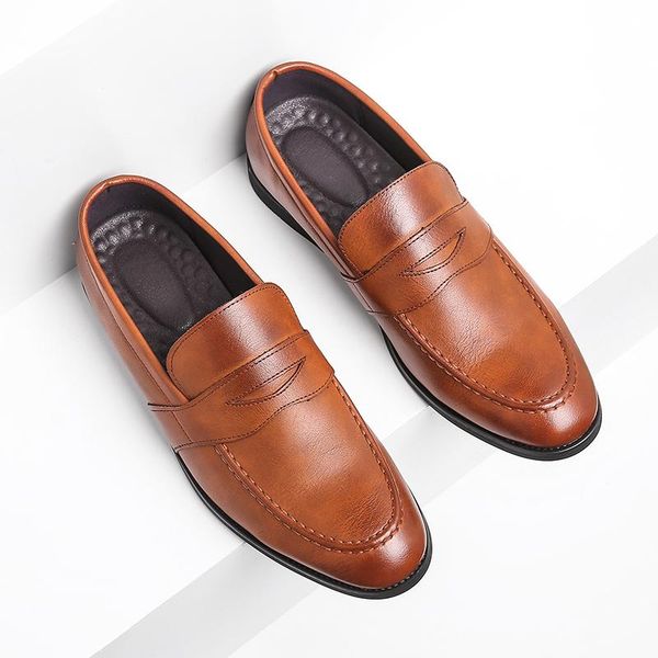 dress shoes yomior brand men italian vintage casual formal leather business work loafers wedding oxfords slip-on, Black
dress shoes yomior brand men italian vintage casual formal leather business work loafers wedding oxfords slip-on, Black