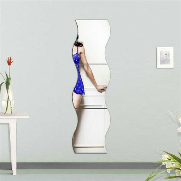 mirrors 6pcs diy 3d wall mirror stickers waves shape self-adhesive tile decal home decor living room decorations modern tiles 
mirrors 6pcs diy 3d wall mirror stickers waves shape self-adhesive tile decal home decor living room decorations modern tiles
