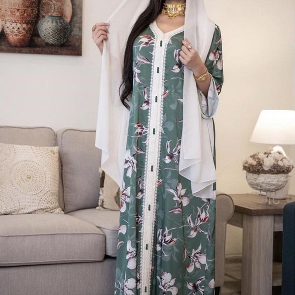 casual dresses pakistani hijab dress women turkish islamic clothing 2021 eid mubarak muslim abaya african print boho robe djellaba femme, Black;gray