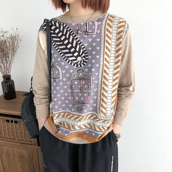 women's sweaters johnature women cotton thin o-neck long sleeve loose korean style pullover 2021 autumn casual knitted sweater, White;black
women's sweaters johnature women cotton thin o-neck long sleeve loose korean style pullover 2021 autumn casual knitted sweater, White;black