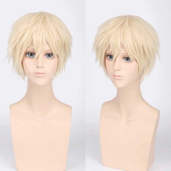 synthetic wigs fgy short wave curly golden band bangs wig brown purple men's ladies anime cosplay party natural, Black
synthetic wigs fgy short wave curly golden band bangs wig brown purple men's ladies anime cosplay party natural, Black