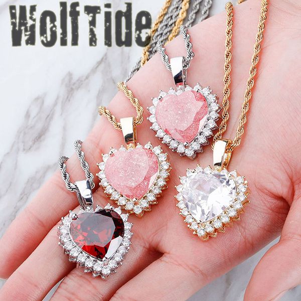 iced out cubic zirconia heart pendant necklace new fashion 5 colors pink red white cz stones hip hop jewelry love kalung collar for lovers v, Silver
iced out cubic zirconia heart pendant necklace new fashion 5 colors pink red white cz stones hip hop jewelry love kalung collar for lovers v, Silver