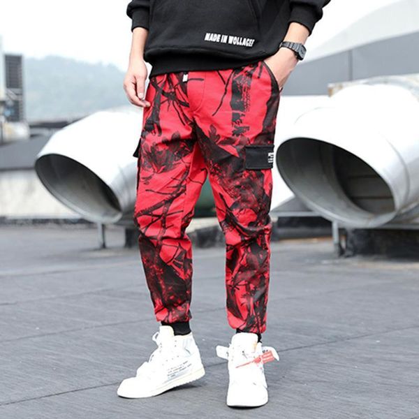 men's pants camouflage spring autumn high street joggers sweatpants men streetwear fashion camo loose cargo, Black
men's pants camouflage spring autumn high street joggers sweatpants men streetwear fashion camo loose cargo, Black