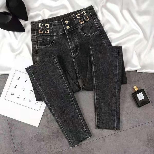 women's jeans high waist light-colored ripped summer 2021 korean version of tight-fitting thin feet nine-point section, Blue
women's jeans high waist light-colored ripped summer 2021 korean version of tight-fitting thin feet nine-point section, Blue