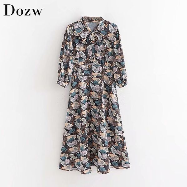 vintage print a-line women long silk dress fashion bow tie three quarter sleeve loose soft satin dress casual ladies dresses 210414, Black;gray
vintage print a-line women long silk dress fashion bow tie three quarter sleeve loose soft satin dress casual ladies dresses 210414, Black;gray